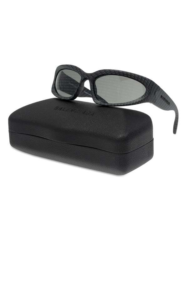 Swift Oval' sunglasses Balenciaga - Gold Rectangular